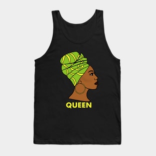 Afro African Queen Black History Melanin Tank Top